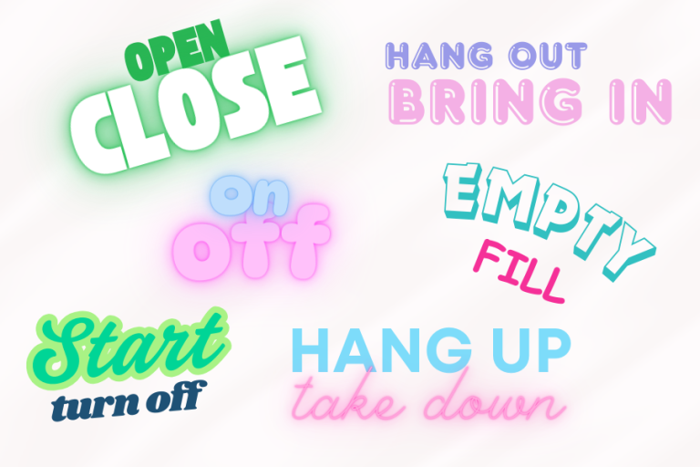 On and Off, Open and Close Around the House