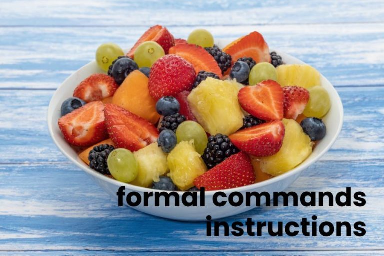 Formal Commands: Instructions