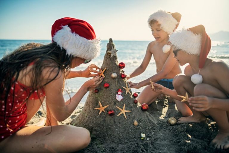 El árbol de Navidad de arena