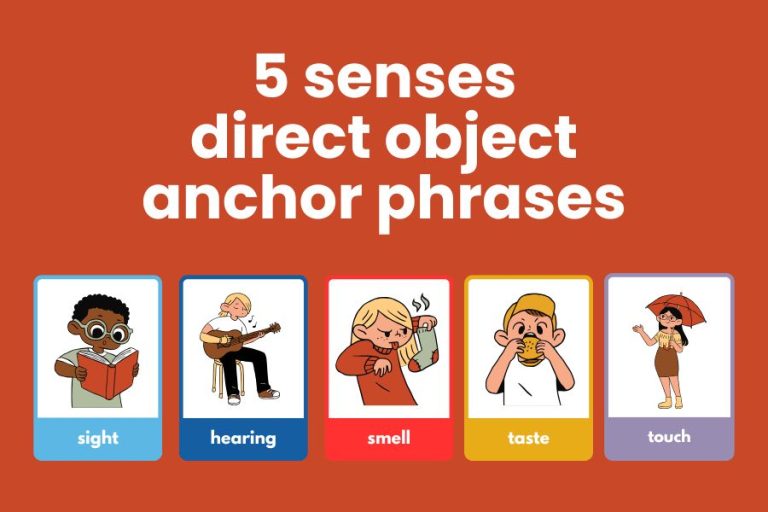 Five senses and the direct object