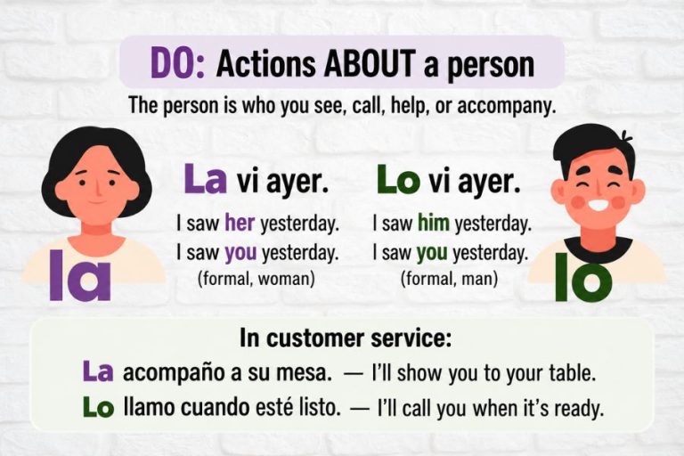La acompaño: I accompany you