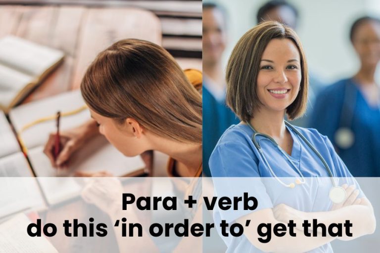 Por vs. Para #3: In Order To