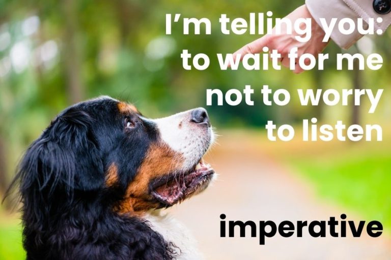 “Tell Me” Is Imperative