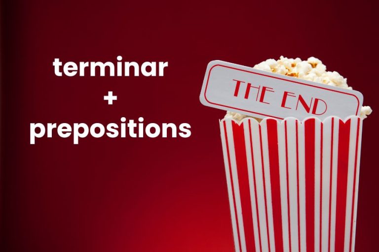 Terminar with Prepositions