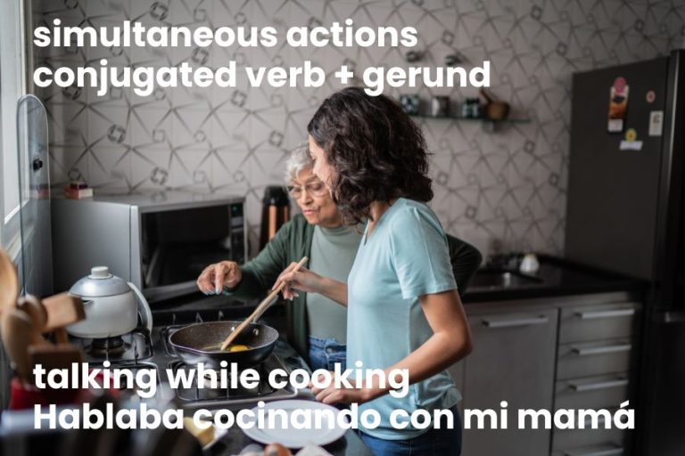 Hablaba cocinando con mi mamá